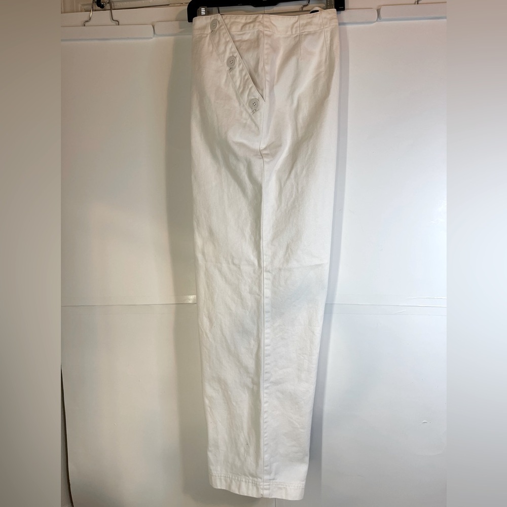 Lauren Jeans by Ralph Lauren: Women Sailor Nautical Button Up Front Flap Jeans